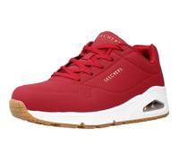Baskets Femme SKECHERS Uno-Stand On Air - Rouge - Talon Plat - Lacets 36,5