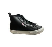 Baskets femme Superga 2750 Mid Tumbled Leather Noir 40