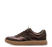 Tamaris Baskets Basses Plates pour Femme, Marron (métal Mocca), 40