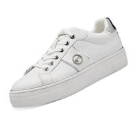 Baskets Femme TAMARIS - Blanc - Cuir - Lacets - Plat 39