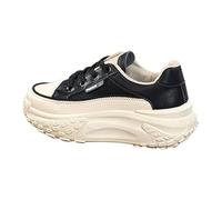 Baskets Femme Tendance, Sneakers Femme Plateforme - Sneakers à Semelle Épaisse Rehaussée Style Street, Baskets Blanches Modernes, Chaussures Casual Confortables pour Looks Urbains Actuels