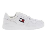 Baskets Femme - Tommy Hilfiger - Cuir Blanc - Lacets - Semelle Vulcanisée 37