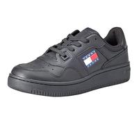 Baskets Femme - TOMMY JEANS - Triple Black - Cuir - Lacets - Talon Plat 36 EU
