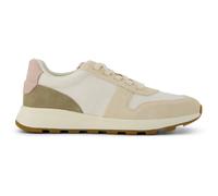TOMS Women's Trvl Lite Retro Sneaker, Water Repellent Ivory Cream Multi Vintage Twill/Suede, 38.5 EU