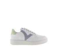 Victoria Baskets Unisexe Madrid Effet Cuir & Pièces Colorées en Contraste & Bout Perforé 1258201 pour Adulte Lila 39