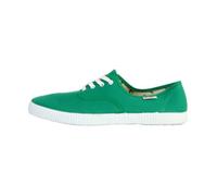 Baskets femme - VICTORIA - 1915 anglaise - Vert - Plat - Coton biologique 42