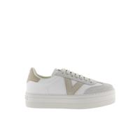 Baskets femme Victoria Barcelona Ciclista Efecto Piel & Serraje Beige 40