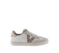 Baskets femme Victoria Berlin Ciclista Efecto Piel & Piezas Serraje & Logo Glitter Doré 36