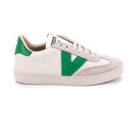 Victoria Basket Basse Unisexe Berlin Ciclista Effet Cuir & Pièces Colorées & en Croûte De Cuir en Contraste 1126184 pour Adulte Verde 36