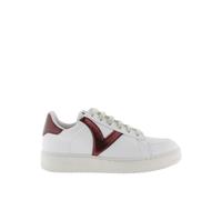 Baskets femme Victoria madrid basket efecto piel & metal Rouge 37