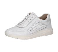 Baskets Femmes Blanches En Cuir Souple Semelle Intérieure Amovible CAPRICE