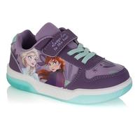 Baskets Fille Disney La Reine des Neiges Elsa & Anna - Fermeture Scratch + Lacets Élastiques - Tailles 24 à 32 (Système Taille Chaussures EU, Enfant de 2 à 5 Ans, Numérique, Moyen, 27)