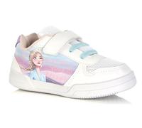 Baskets Fille Disney La Reine des Neiges Elsa & Anna - Fermeture Scratch + Lacets Élastiques - Tailles 24 à 32 (Système Taille Chaussures EU, Enfant de Moins de 5 Ans, Numérique, Moyen, 29)