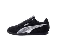 Baskets Fille En Cuir Noir, Argent 37