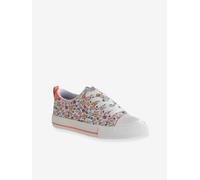 Baskets fille en toile fantaisie rose imprimé 35