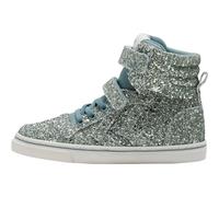 Hummel Baskets Slimmer Stadil Glitter Mid à fermeture velcro Bleu Fille Taille 26