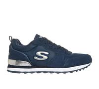 Skechers Baskets femme Retros-OG 85 Goldn Gurl Bleu Navy Suède/Mesh/Nylon Argent 35,5 EU