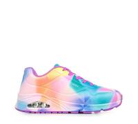 Baskets fille - Skechers - Uno Gen1 Prism Burst - Tige durabuck synthétique - Imprimé kaléidoscope - Semelle Skech-Air visible 35