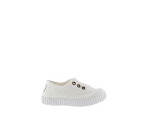 Baskets fille Victoria 1915 anglaise toile lavÃ©e Blanc 18