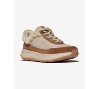 Baskets FitFlop F-Mode Flow Shearling-Mix beige marron femme - 38