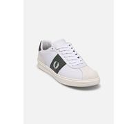 Baskets basses hommes Fred Perry B4 LEATHER / SUEDE Blanc 44