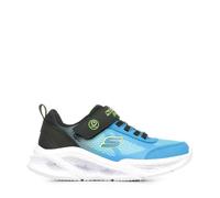 Skechers Baskets Meteor Lights Krendo Lumineuses à scratch Bleu Taille 31 Garçon