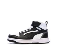 Puma Baskets Rebound V6 Mid AC+ PS Enfant mixte Blanc/Noir/Gris Taille 30 EU
