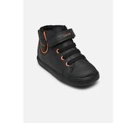 Geox Basket montante Gisili à scratches – Wax.Synt Nylon – Noir/DK Orange 20