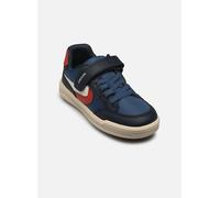 Geox J Arzach Boy A, Basket garçon, Avio/DK Red,