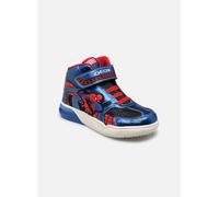 Geox Baskets garçon J Grayjay Boy C – Bleu marine/Royal – Pointure 34 EU