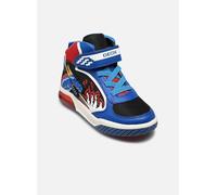 Geox J INEK Baskets pour garçon, Royal/Red, 33 EU, Rouge Royal., 33 EU