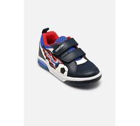 Geox J Inek Boy B Basket, Bleu Marine/Rouge, 25 EU