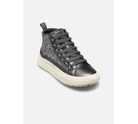 Geox J Laquinny Girl Basket, Argent DK, 35 EU