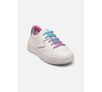 Geox J MIKIROSHI Girl A, Basket Fille, White/Multicolor,
