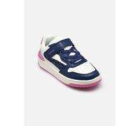 Geox J WASHIBA Girl A Baskets Blanches/DK Royal 30 EU