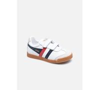 Baskets Gola Harrier Leather Velcro pour Enfant 30 Blanc