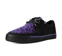 Baskets Gothic de T.U.K - Creeper Trainers VIOLET LÉOPARD - EU37 à EU42 - pour Femme - noir/violet EU 38