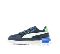 Baskets Gris/Blanc/Bleu Garçon Puma Graviton 31