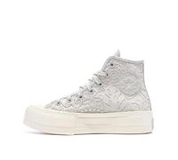 CONVERSE Baskets hautes 'Chuck Taylor All Star Lift' gris clair / blanc, Taille 36