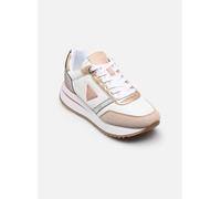 GUESS Baskets basses 'Eagar' marron / or / argent / blanc, Taille 39