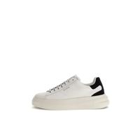 Guess Baskets Elba Cuir Blanc/Noir Homme Taille 45