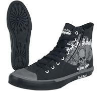 Baskets hautes de Rock Rebel by EMP - Walk The Line - EU41 à EU43 - pour Unisexe - noir EU 43
