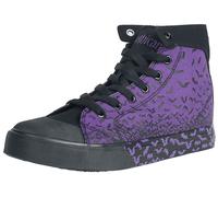 Baskets hautes Gothic de Gothicana by EMP - Walk The Line - EU42 - pour Femme - lilas/noir EU 42