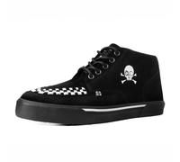 Baskets hautes Gothic de T.U.K - CREEPER MID BLACK WHITE SUEDE - BASKETS NOIR & BLANC - EU41 à EU46 - pour Homme - noir EU 44
