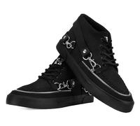 Baskets hautes Gothic de T.U.K - Mid Creeper Sneaker Black Canvas - EU36 - pour Unisexe - noir EU 36
