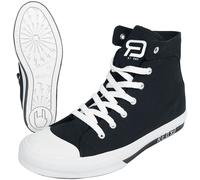 Baskets hautes Rockabilly de RED by EMP - Walk The Line - EU38 à EU47 - pour Unisexe - noir/blanc EU 41