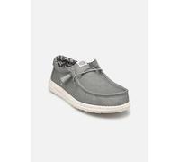 HEYDUDE Wally Canvas - Chaussures pour Hommes - Baskets avec Semelles Confortables - Style Mocassin, Light Grey, 40