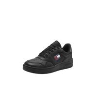Baskets homme en cuir - TOMMY JEANS - Ref 58159 0GK - Lacets - Noir 40