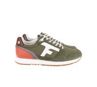 Baskets Homme - FAGUO - Elm Syn Woven Suede - Vert/Orange/Gris - Lacets - Plat 40