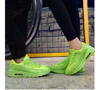 Baskets Homme Femme Mixte FUNMOON - Chaussures Air - Surface Maillée - Semelle Caoutchouc - Vert 35